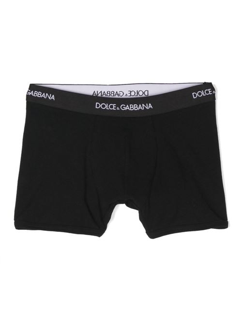 Boxer intimo bambino Dolce e Gabbana bipack nero Dolce & Gabbana Kids | L4J701ON00GN0000